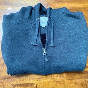 Weatherproof vintage hooded, insulated sweatshirt